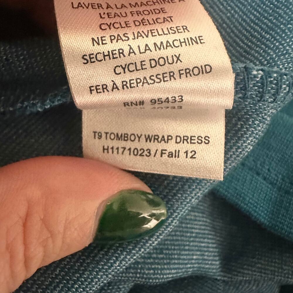 Horny Toad Tomboy Wrap Dress Peacock Small NWT Athleisure - Picture 8 of 9